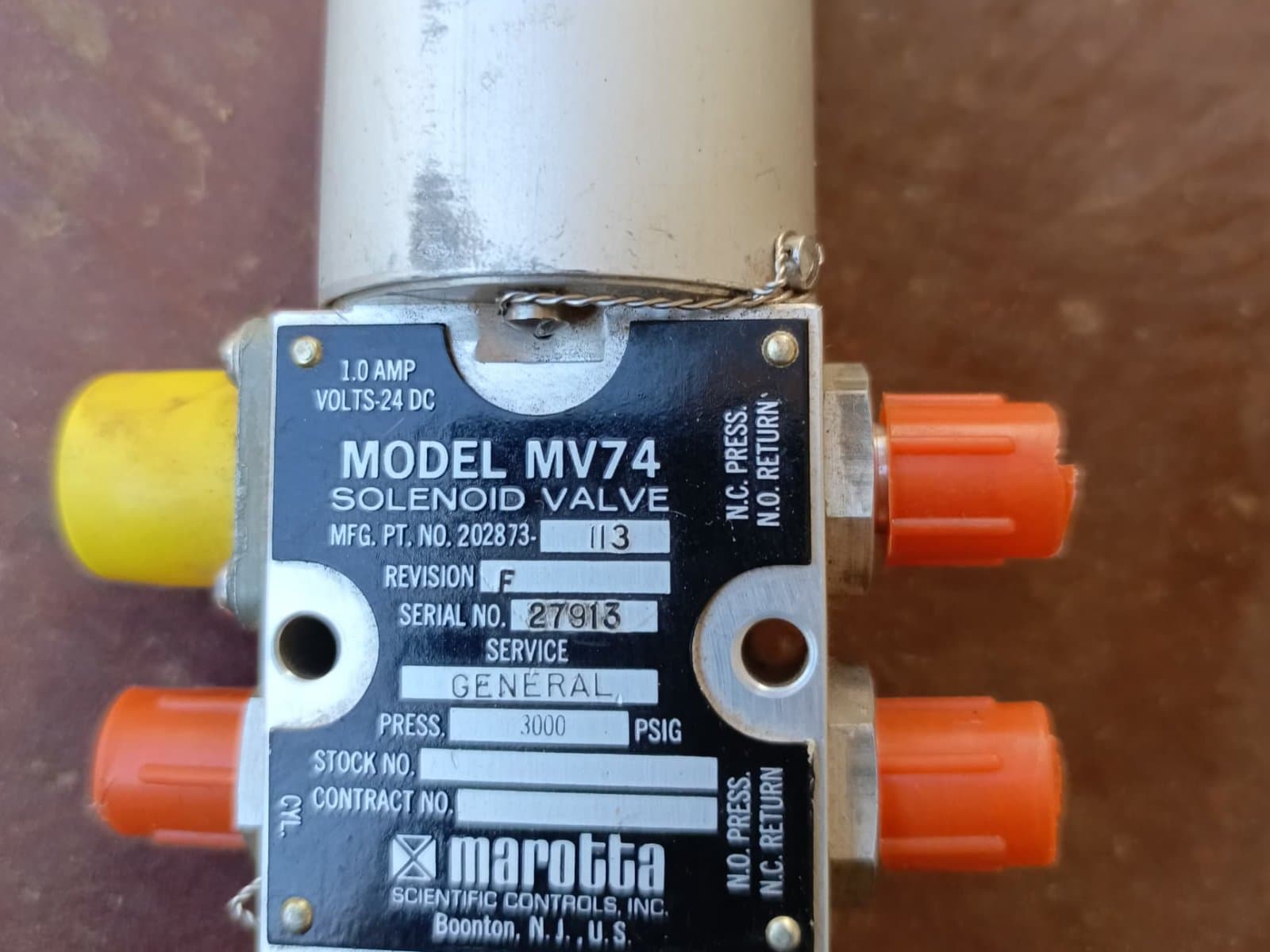 Solenoid valve Model MV74